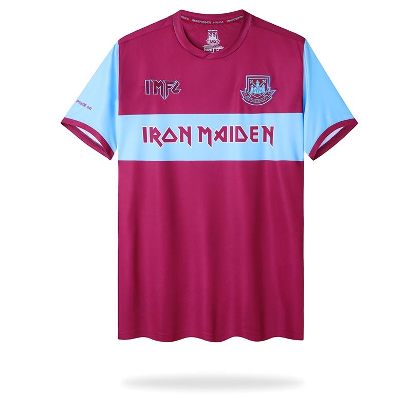 Retro 22/23 Iron Maiden X West Ham Wine/Blue Jersey