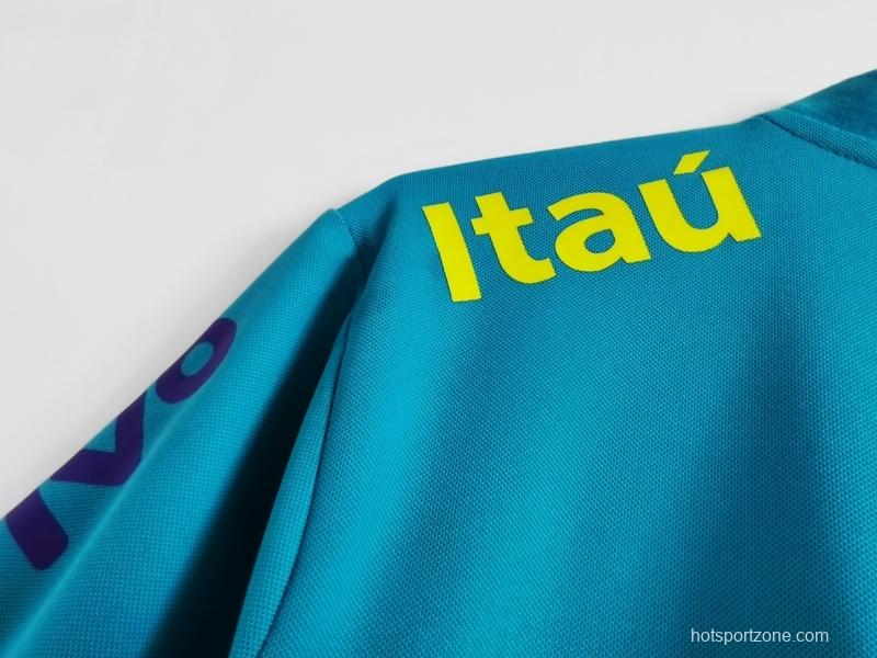 Retro 2021 Brazil Blue Training POLO Shirt