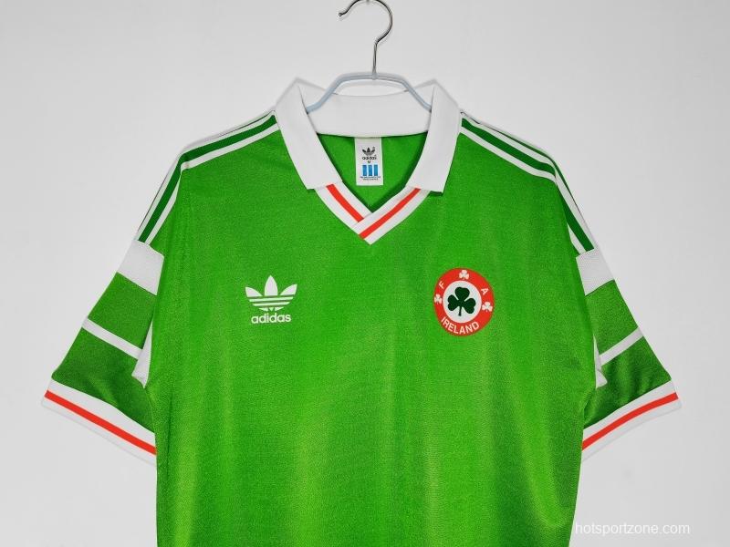 Retro 1988/90 Ireland Home Soccer Jersey