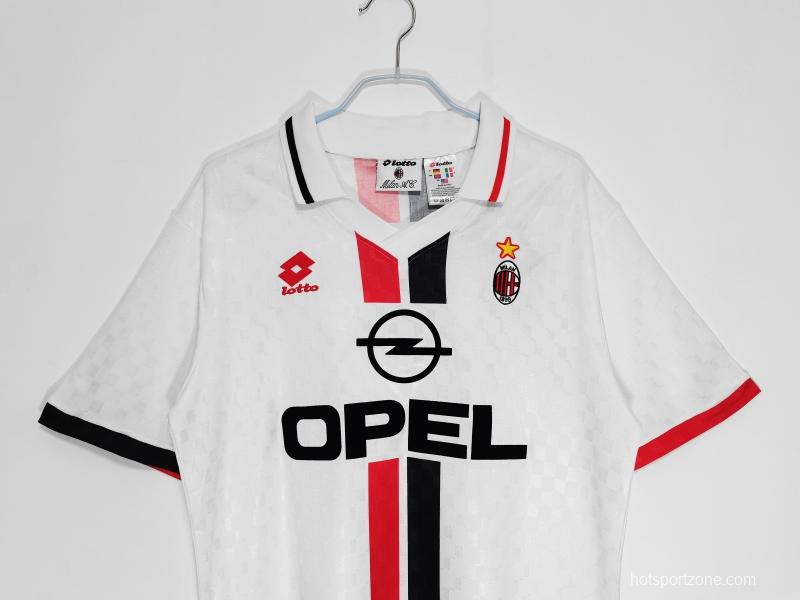 Retro 1995/96 AC Milan Away Soccer Jersey