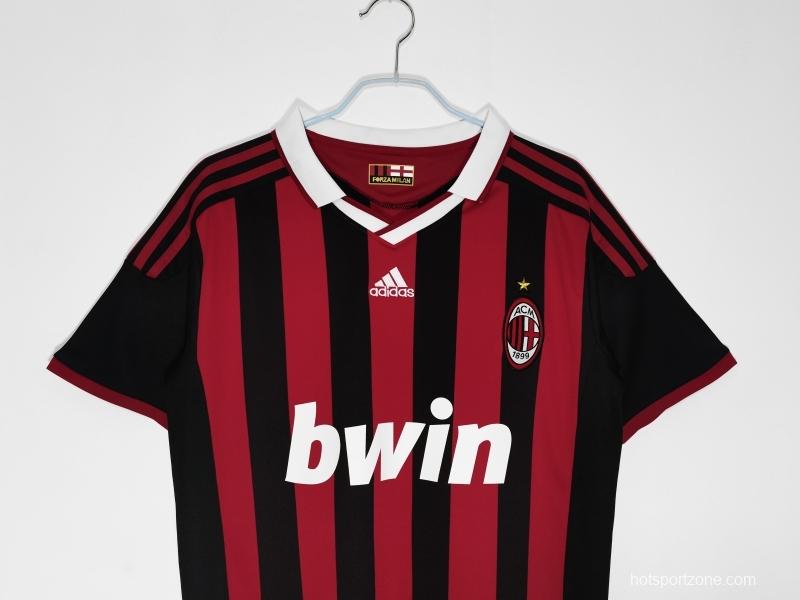 Retro 2009/10 AC Milan Home Soccer Jersey