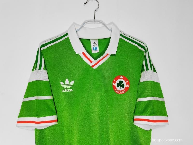 Retro 1988/90 Ireland Home Soccer Jersey