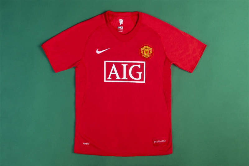 Retro 07/08 Manchester United Home Soccer Jersey
