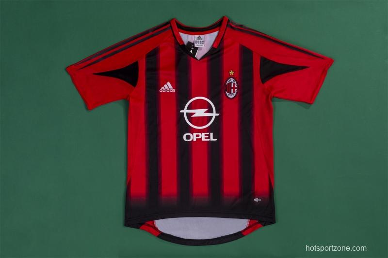 RETRO 04/05 AC Milan Home Soccer Jersey