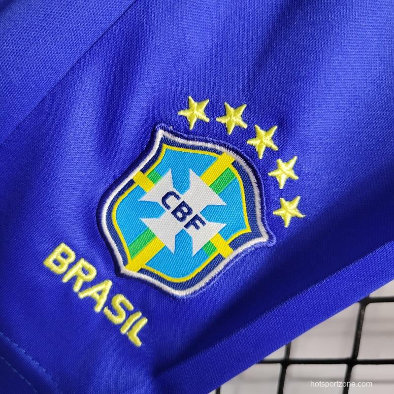 2022 Brazil Home Kids Size 16-28 Soccer Jersey