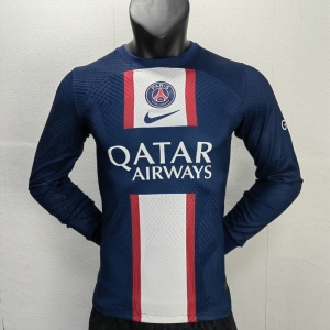 Player Version 22/23 PSG Home Long Sleeve Soccer Jersey
