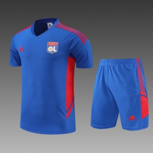 22/23 Olympique Lyonnais Lyon Blue Jersey +Shorts