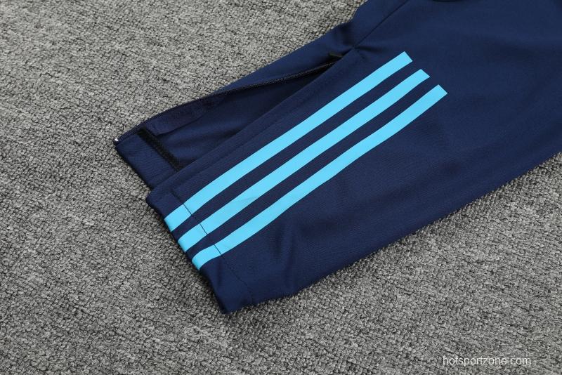 2022 Argentina Blue Half Zipper Tracksuit