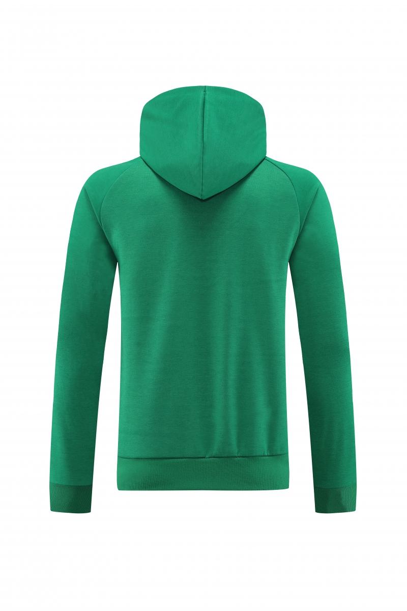 2022 Mexico Green Hoodie Full Zipper Tracksuit