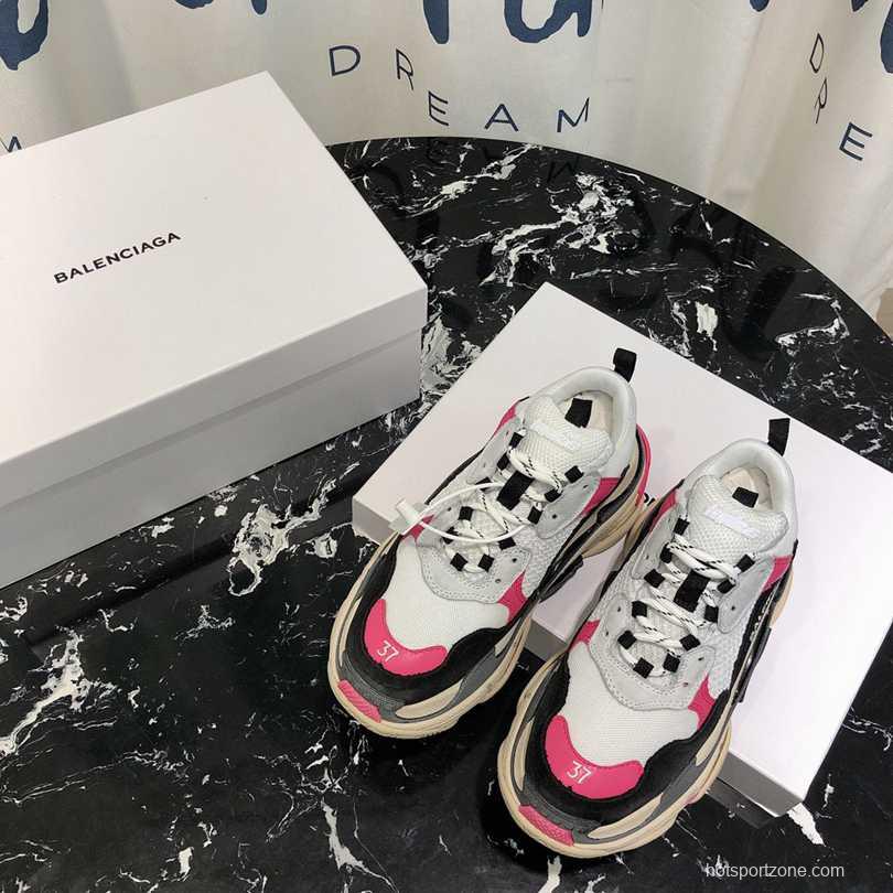 Men/Women Balenciaga Triple S Sneaker Black/Pink