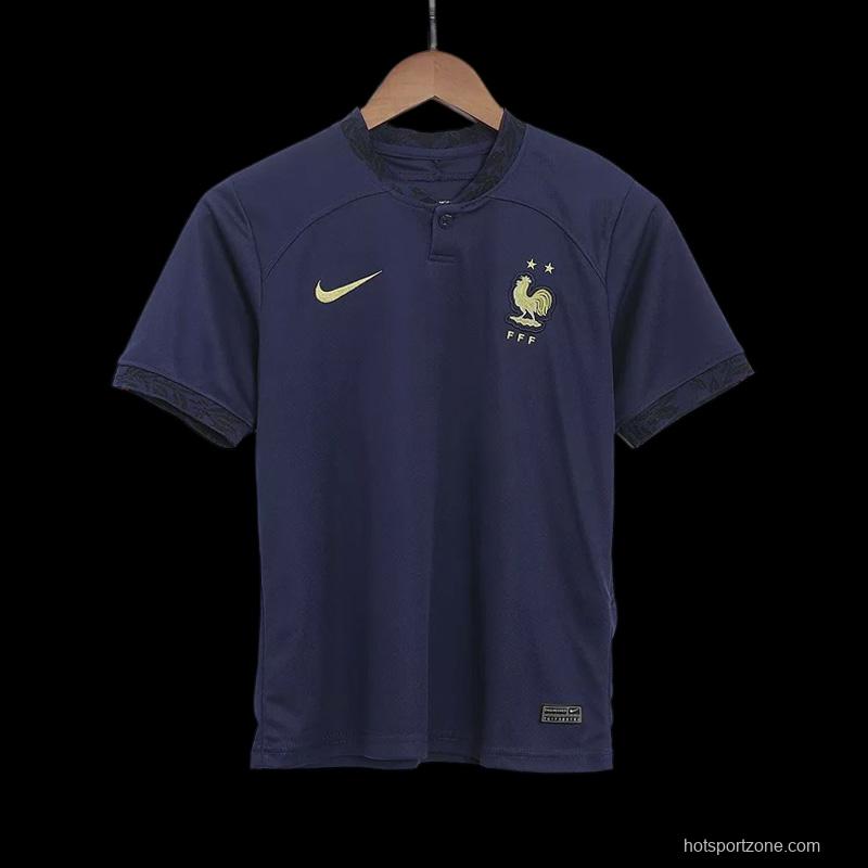 2022 France Home Kids Jersey