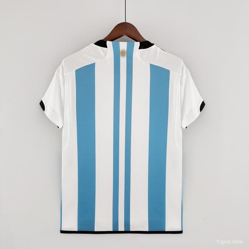 3 Stars Argentina Home Final Match Jersey