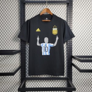 2023 Argentina Black Casual T-Shirts