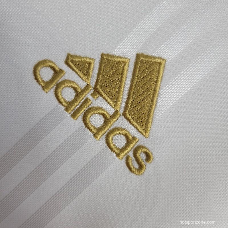 Retro Long Sleeve 2019-20 Real Madrid Training White Jersey