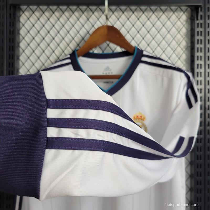 Retro Long Sleeve Retro 12/13 Real Madrid Home Jersey