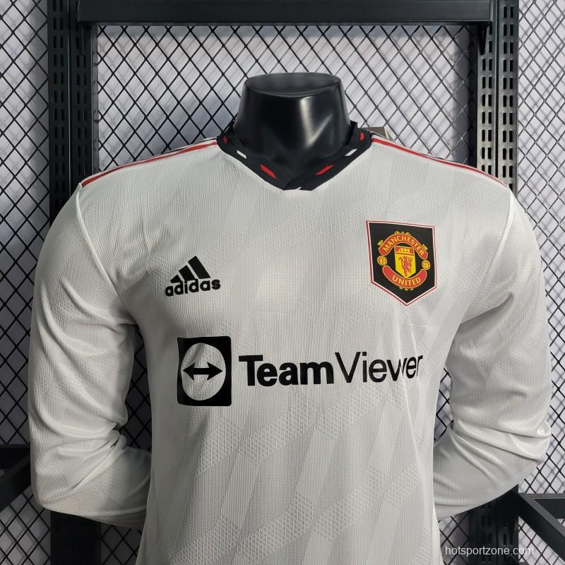 Player Version 22/23  Long Sleeves Manchester United Away Jersey