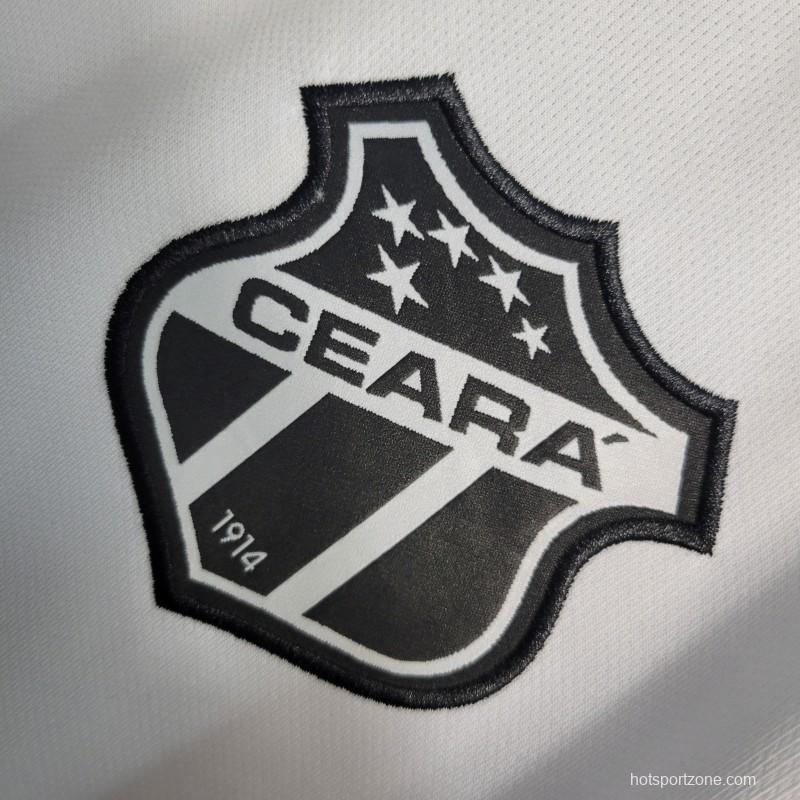 23-24 Ceara Sporting White Jersey -No Sponsor