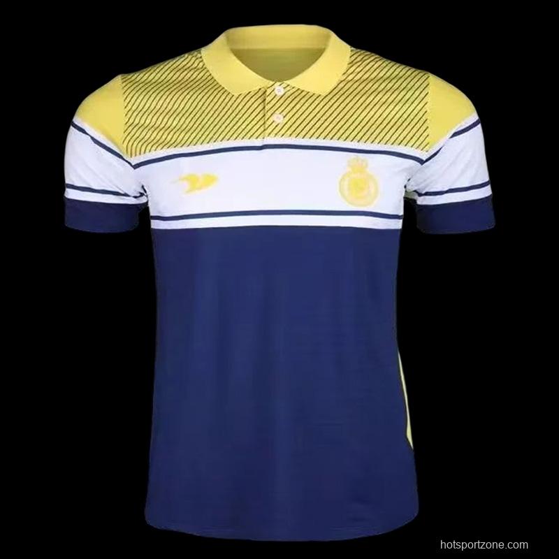 22-23 Al-Nassr Blue Yellow Polo Shirts