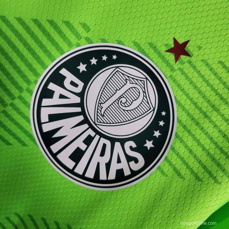 23-24 Palmeiras Fluorescent Green Goalkeeper Jersey