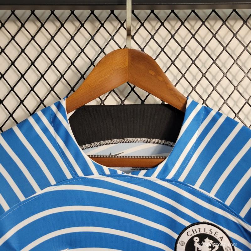 23-24 Chelsea Training Blue Jersey