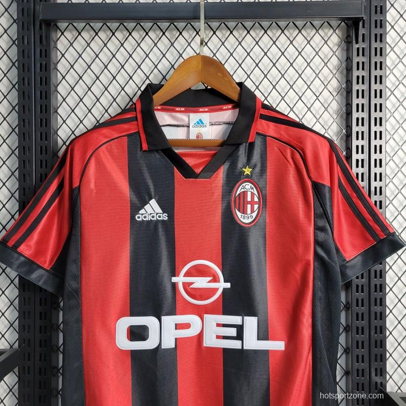 Retro 1998/99 AC Milan Home Jersey