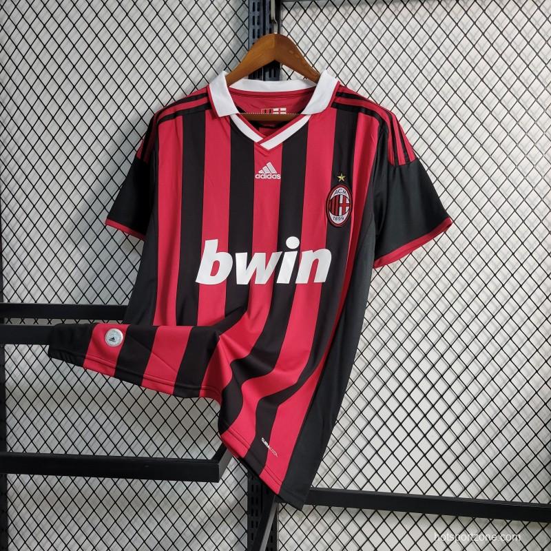 Retro 2009-10 AC Milan Home Jersey