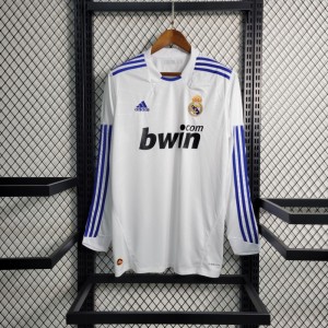 Retro Long Sleeve 10-11 Real Madrid Home Jersey