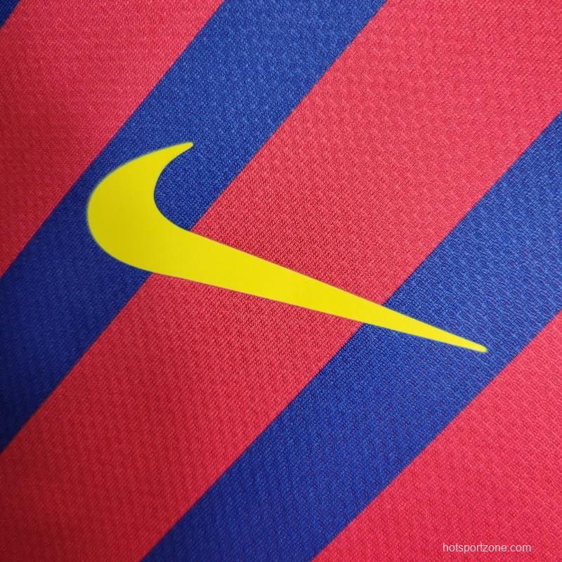 Retro Long Sleeve 11-12 Barcelona Home Soccer Jersey