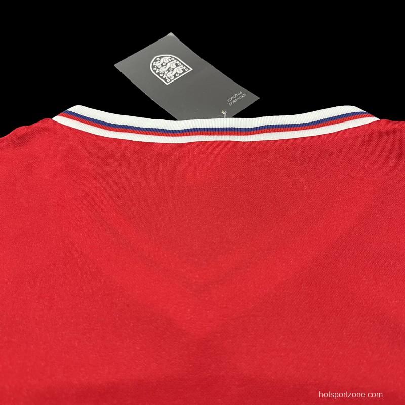 Retro 1982 England Away Soccer Jersey