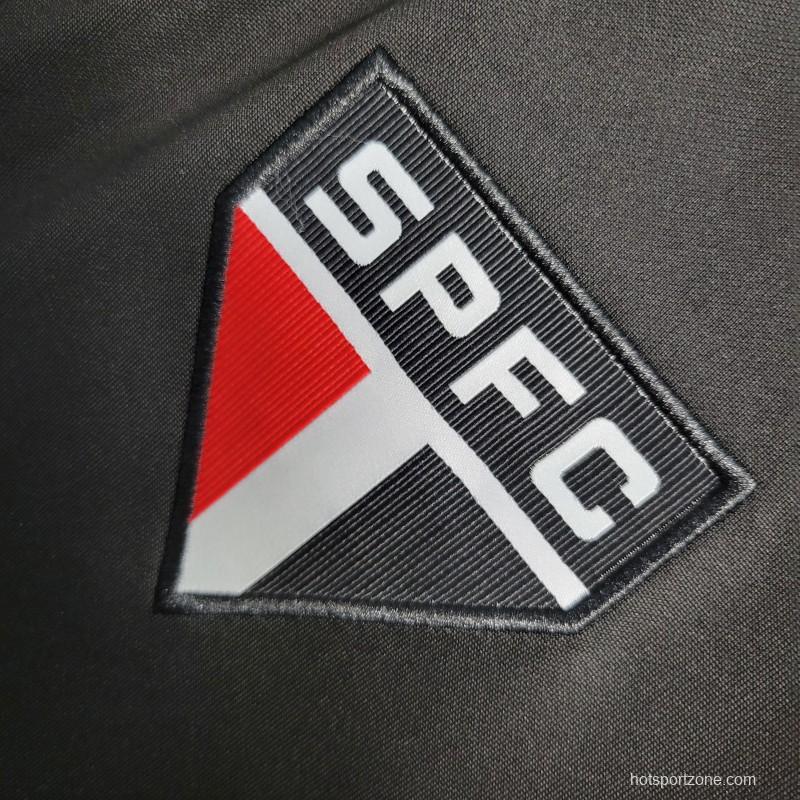 23-24 Sao Paulo Black Full Zipper Training Jacket