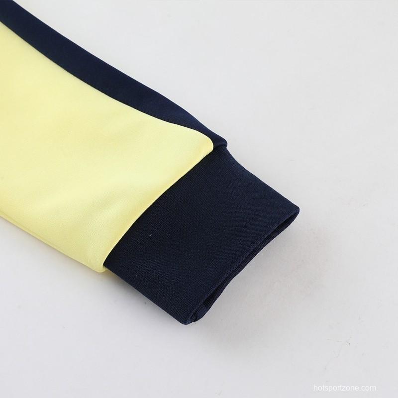 23/24 Manchester City Yellow Full Zipper Jacket +Pants