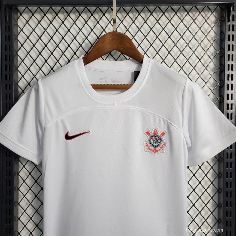 23-24 Kids Corinthians Home Jersey Size 16-28