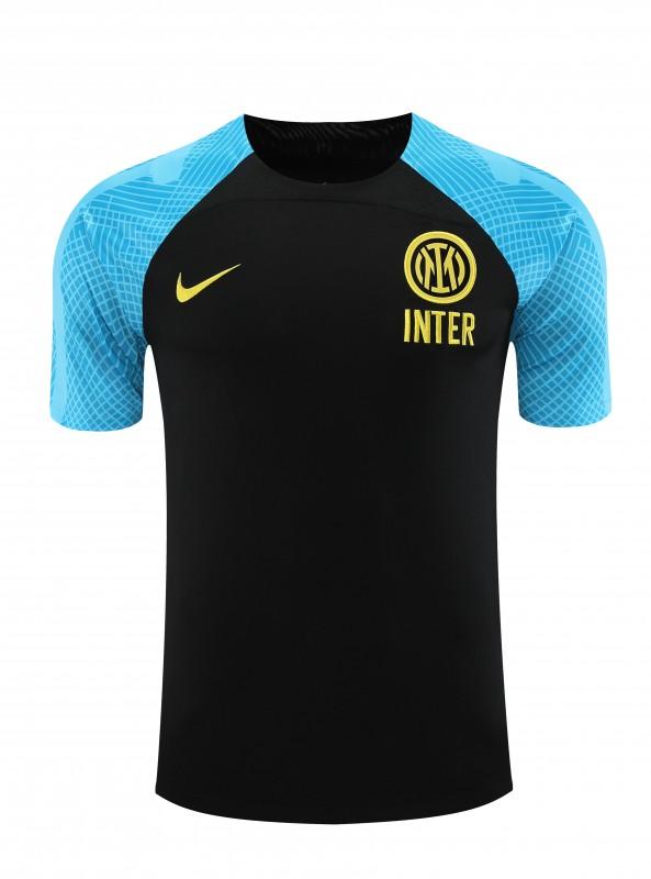 23-24 Inter Milan Black/Blue Short Sleeve+Shorts