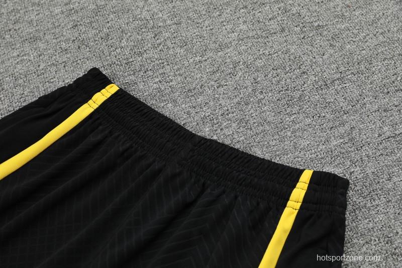 23-24 PSG Black Vest Jersey+Shorts