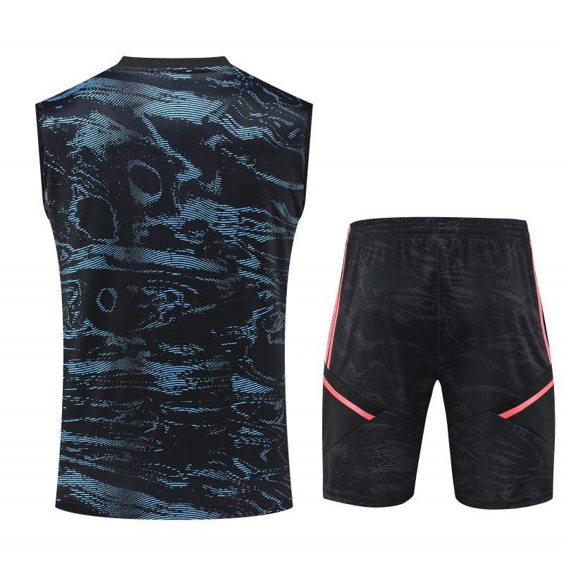 23-24 Arsenal Black Pattern Special Vest Jersey+Shorts