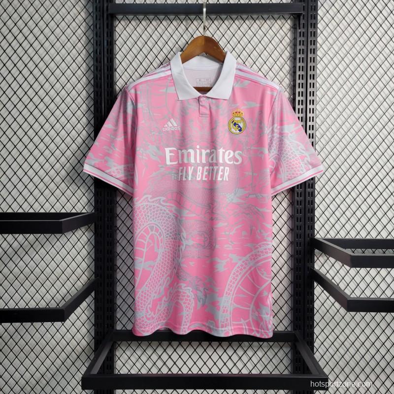 23-24 Real Madrid Dragon Pink Jersey