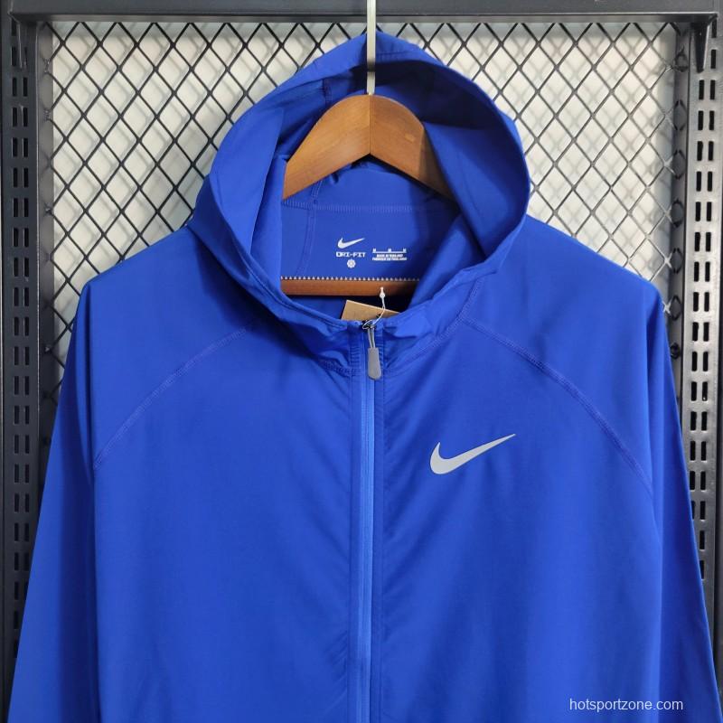 2023 Nike Blue Outdoor Sports Sunscreen Jacket