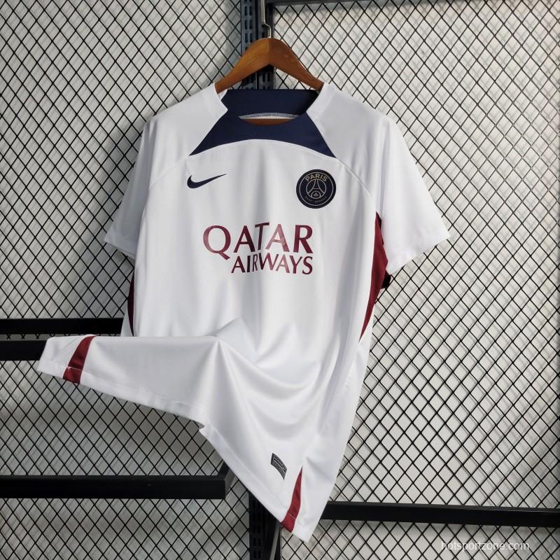 23-24 PSG Training White  Jersey