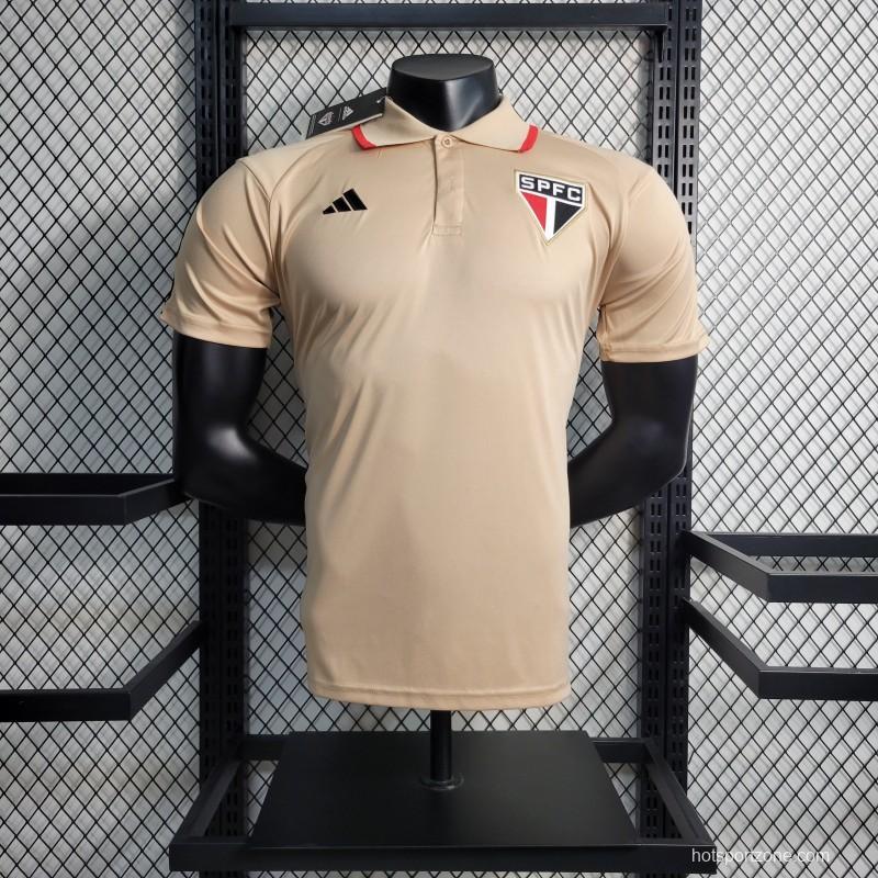 23-24 Sao Paulo Beige POLO Jersey