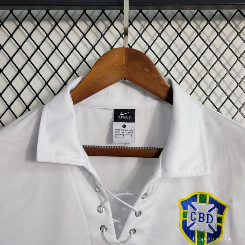 Retro 2004 Brazil White Jersey