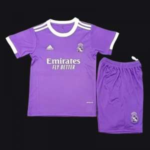 Retro Kids 16/17 Real Madrid Away Purple Jersey