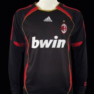 Retro 06/07 AC Milan Third Black Long Sleeve Jersey
