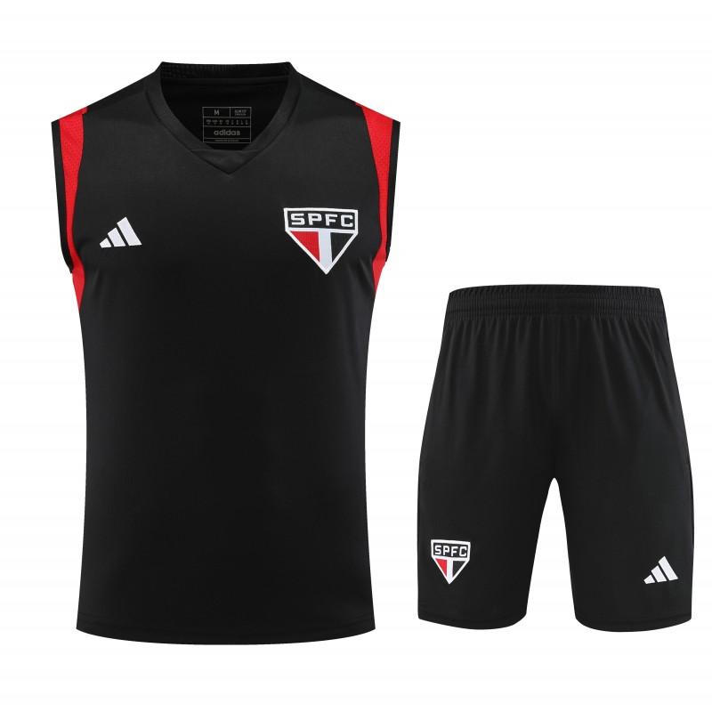 23-24 Sao Paulo Black Vest Jersey+Shorts