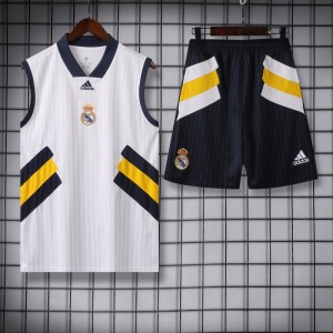 23-24 Real Madrid Remake Icon White Vest Jersey+Shorts