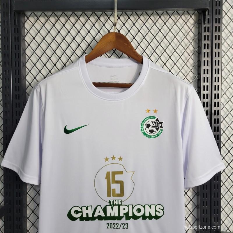 23-24 Maccabi Haifa White Champion Jersey