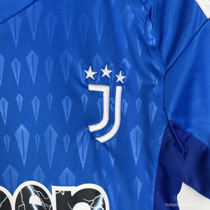 23/24 Kids Goalkeeper Juventus Blue Jersey