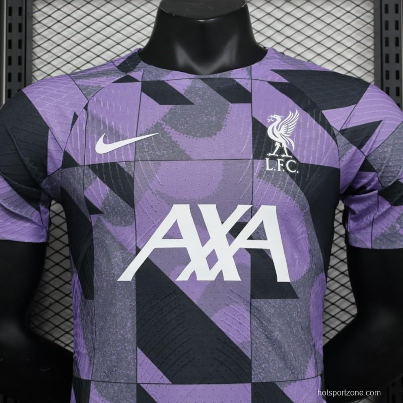 Player Version 23/24 Liverpool Purple Pre-Match Jersey