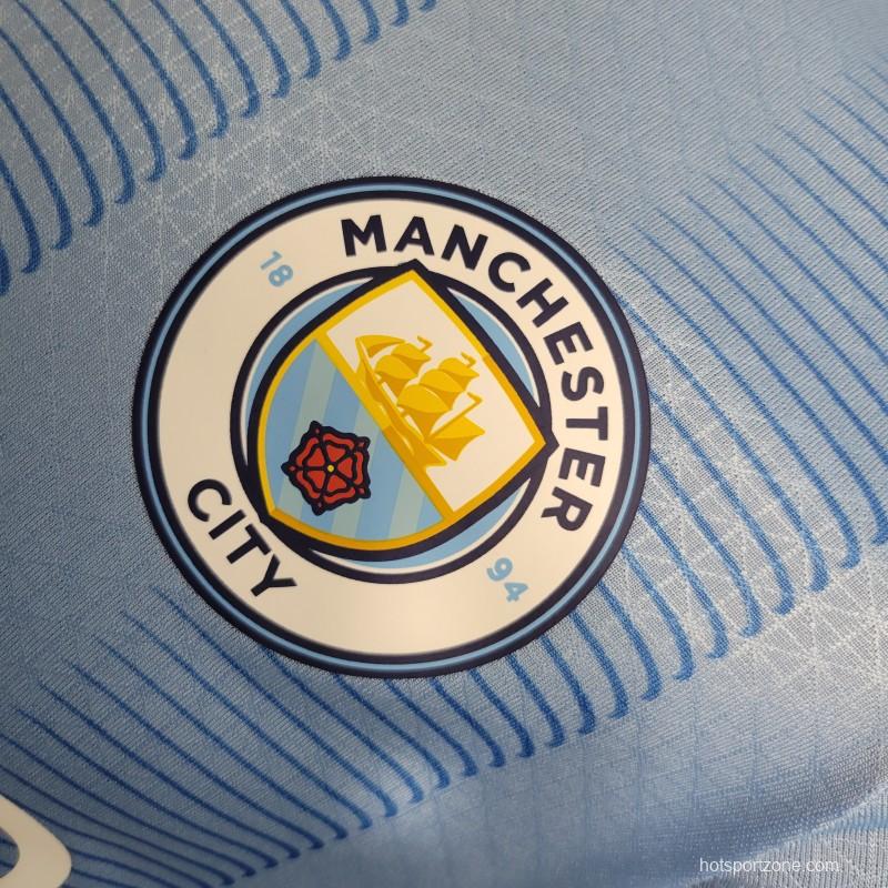 Player Version 23-24 Manchester City Home Jersey