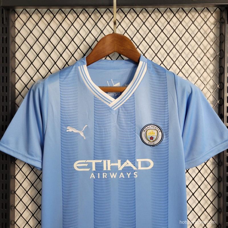 23-24 Kids Manchester City Home Jersey