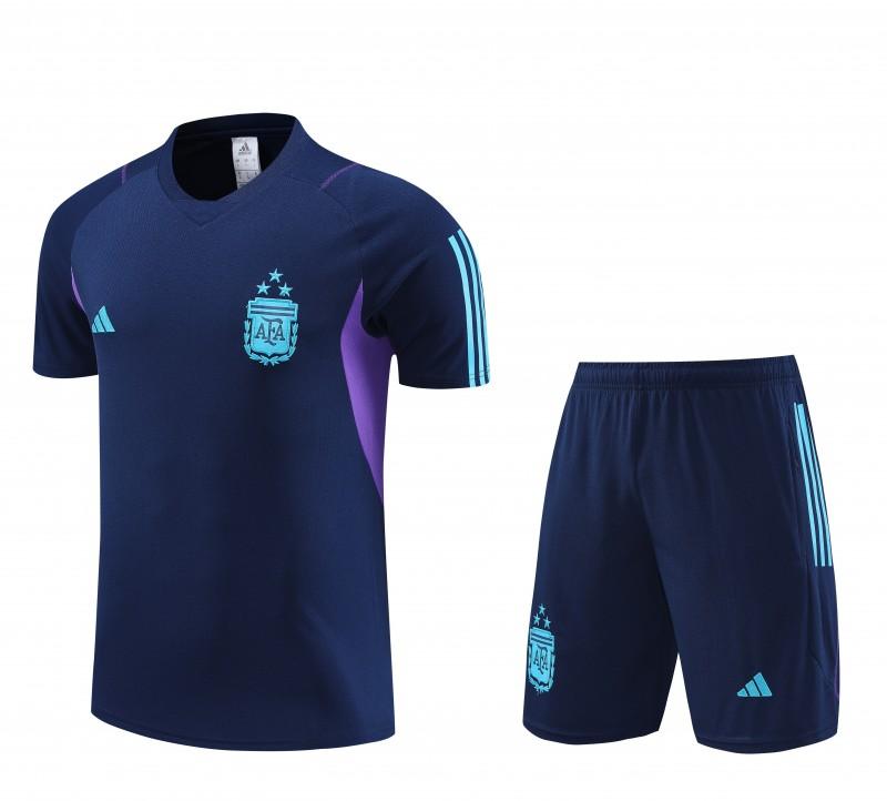 2023 Argentina Navy Short Sleeve+Shorts